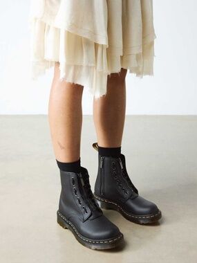 Dr. Martens Women's 1460 Pascal FRNT Zip Arcadia Mid Calf Boot